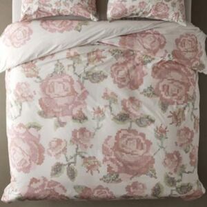 New NWT Rose Breezy Cotton Percale Duvet Cover queen/full size 86x86